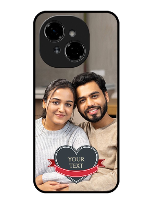 Custom Tecno Spark Go 1 Custom Metal Phone Case - Just Married Couple Design