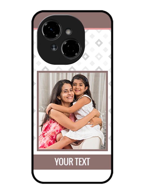 Custom Tecno Spark Go 1 Custom Metal Phone Case - Simple Diamond Design