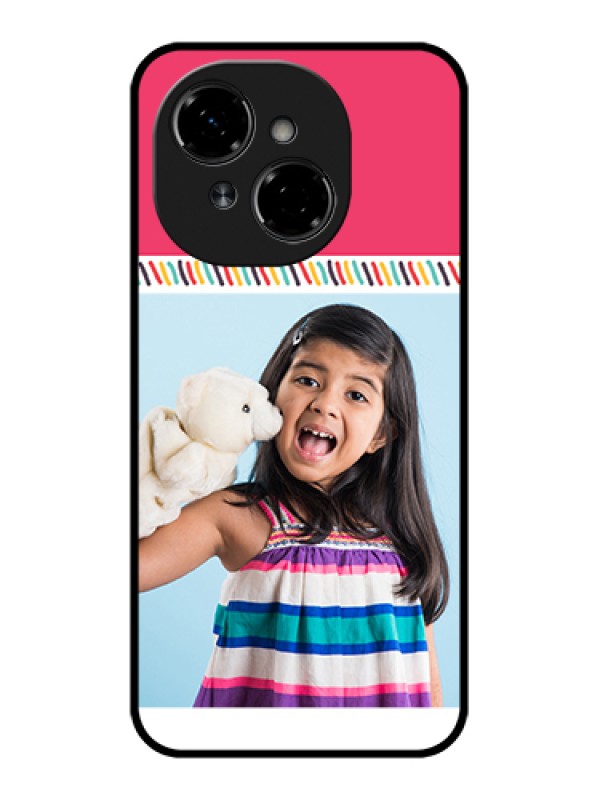 Custom Tecno Spark Go 1 Custom Metal Phone Case - Line Art Design