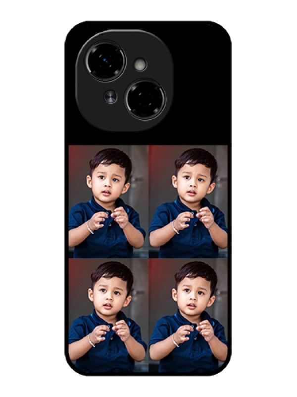 Custom Tecno Spark Go 1 Custom Metal Phone Case - 4 Image Holder Design