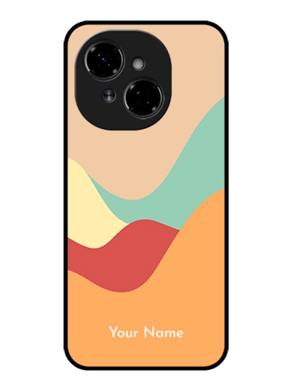 Custom Tecno Spark Go 1 Custom Metal Phone Case - Ocean Waves Multi - Colour Design