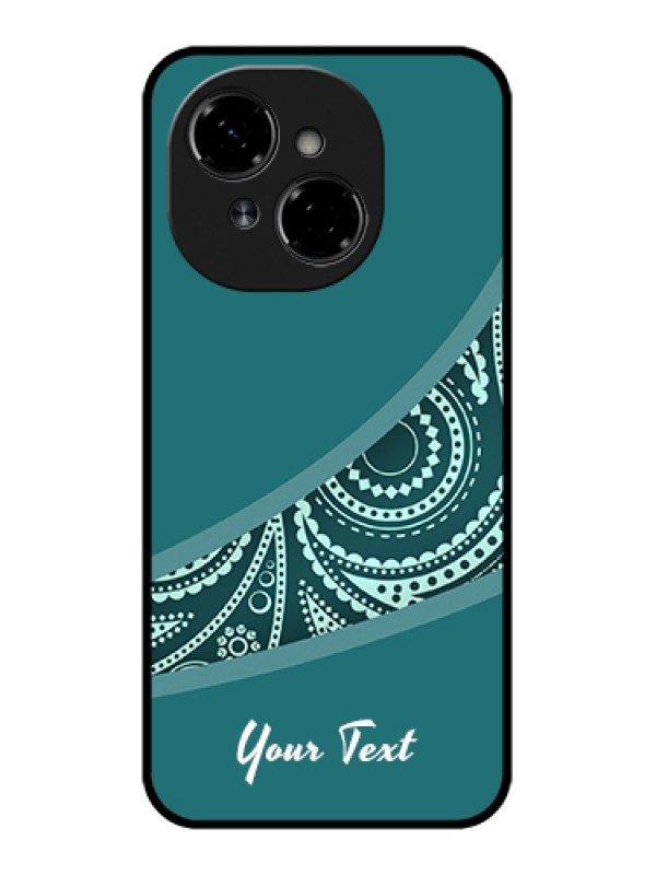 Custom Tecno Spark Go 1 Custom Metal Phone Case - Semi Visible Floral Design