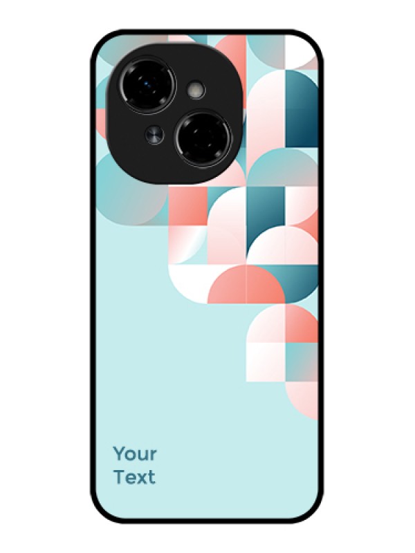 Custom Tecno Spark Go 1 Custom Metal Phone Case - Stylish Semi - Circle Pattern Design