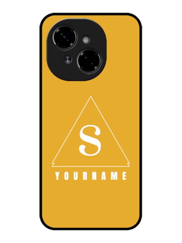 Custom Tecno Spark Go 1 Custom Metal Phone Case - Simple Triangle Design