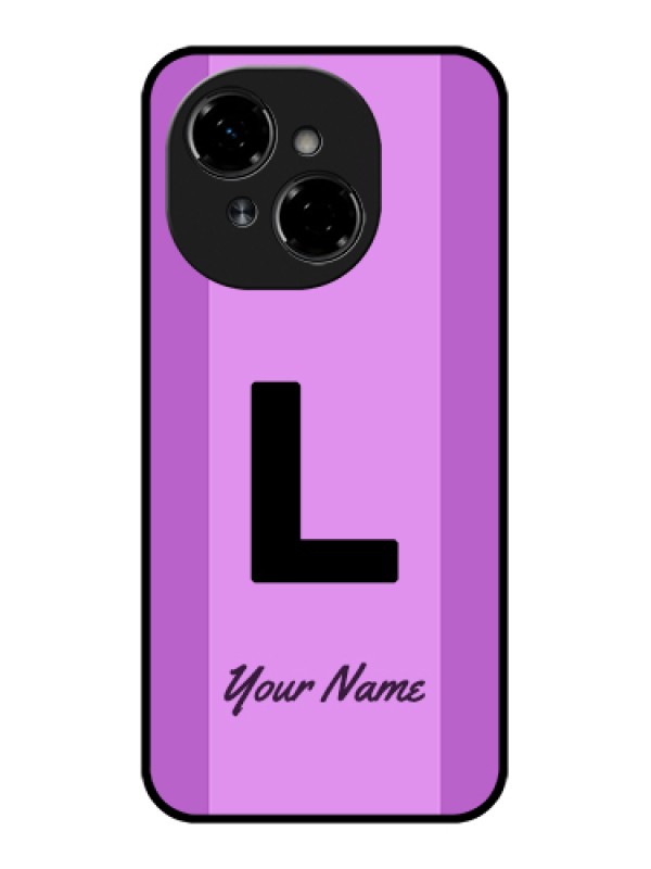 Custom Tecno Spark Go 1 Custom Metal Phone Case - Tricolor Custom Text Design