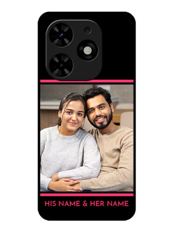 Custom Tecno Spark Go 2024 Custom Metal Phone CaseWith Add Text Design