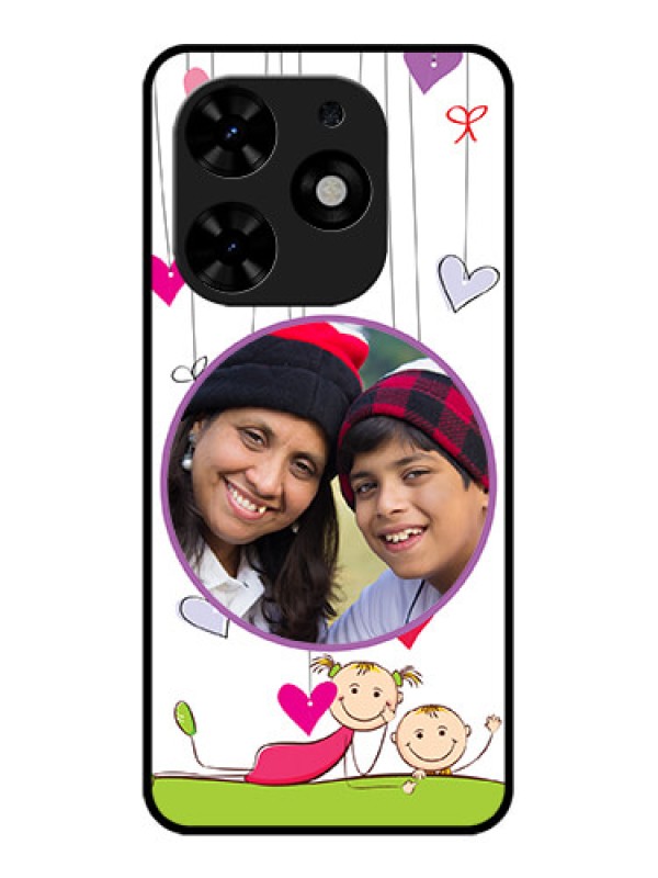 Custom Tecno Spark Go 2024 Custom Metal Phone CaseCute Kids Phone Case Design