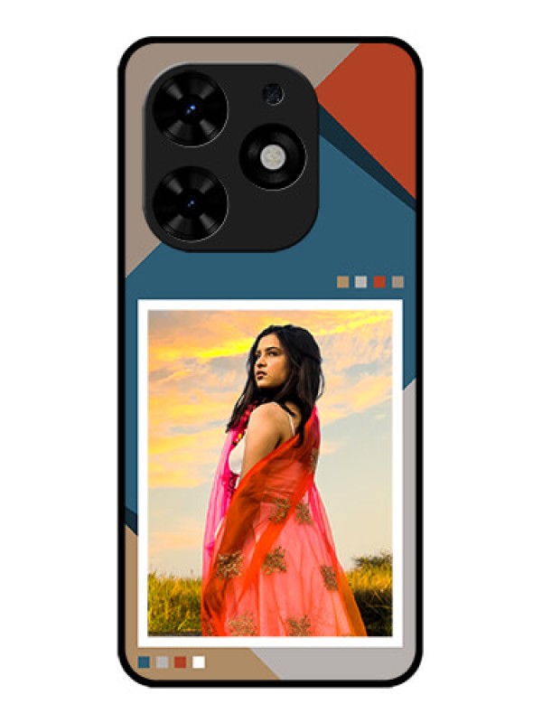 Custom Tecno Spark Go 2024 Custom Metal Phone CaseRetro Color Pallet Design