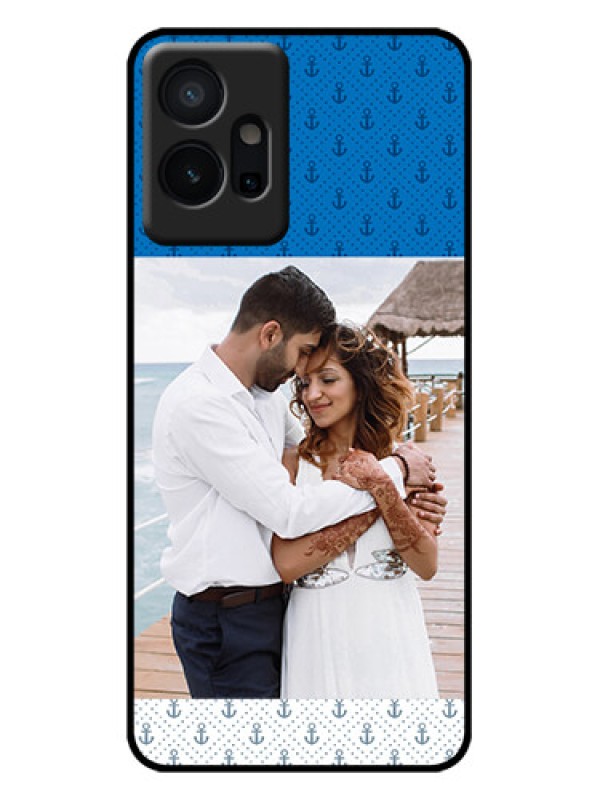 Custom Vivo T1 5G Custom Metal Phone Case - Blue Anchors Design