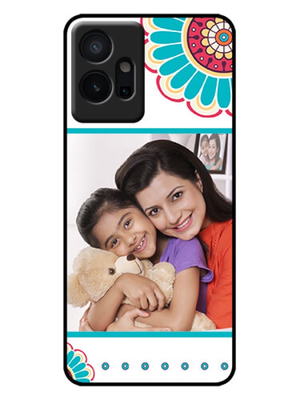 Custom Vivo T1 5G Custom Metal Phone Case - Flower Design