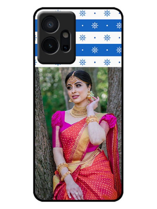 Custom Vivo T1 5G Custom Metal Phone Case - Snow Pattern Design