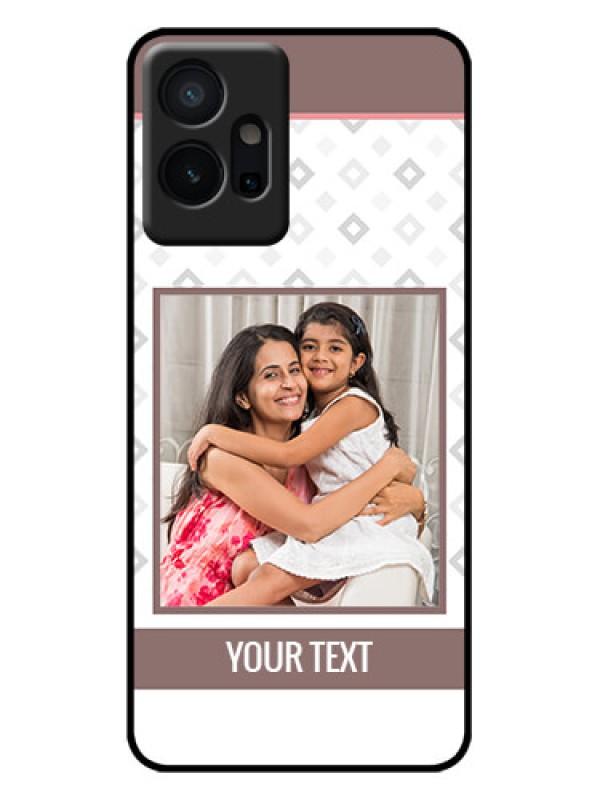 Custom Vivo T1 5G Custom Metal Phone Case - Simple Diamond Design