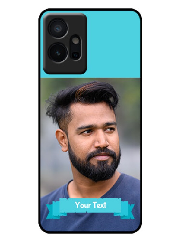 Custom Vivo T1 5G Custom Metal Phone Case - Blue Color Design