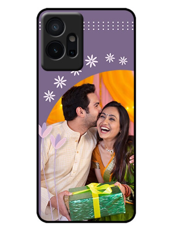 Custom Vivo T1 5G Custom Metal Phone Case - Lavender Flowers Design