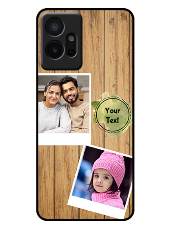 Custom Vivo T1 5G Custom Metal Phone Case - Wooden Texture Design