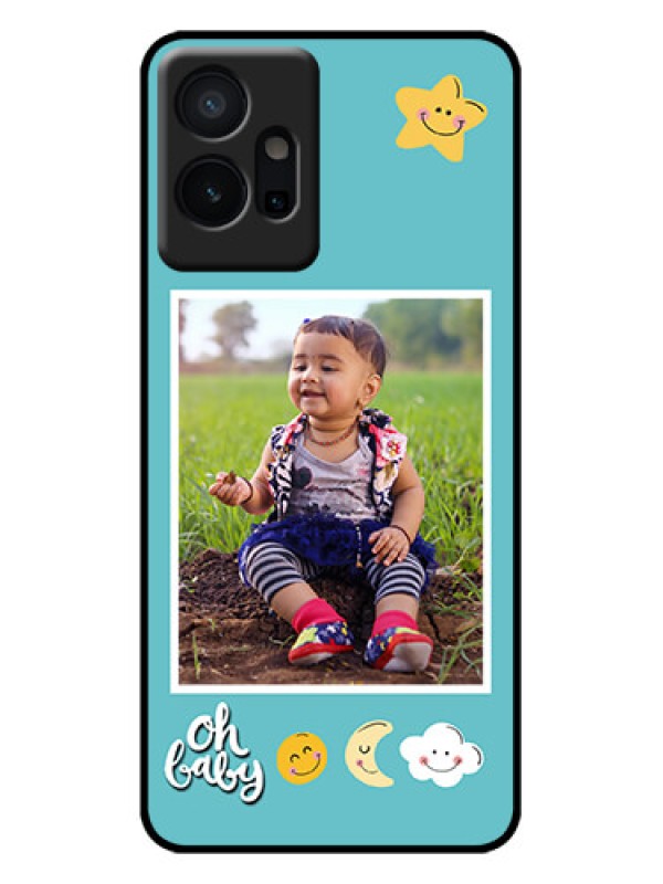 Custom Vivo T1 5G Custom Metal Phone Case - Smiley Kids Stars Design
