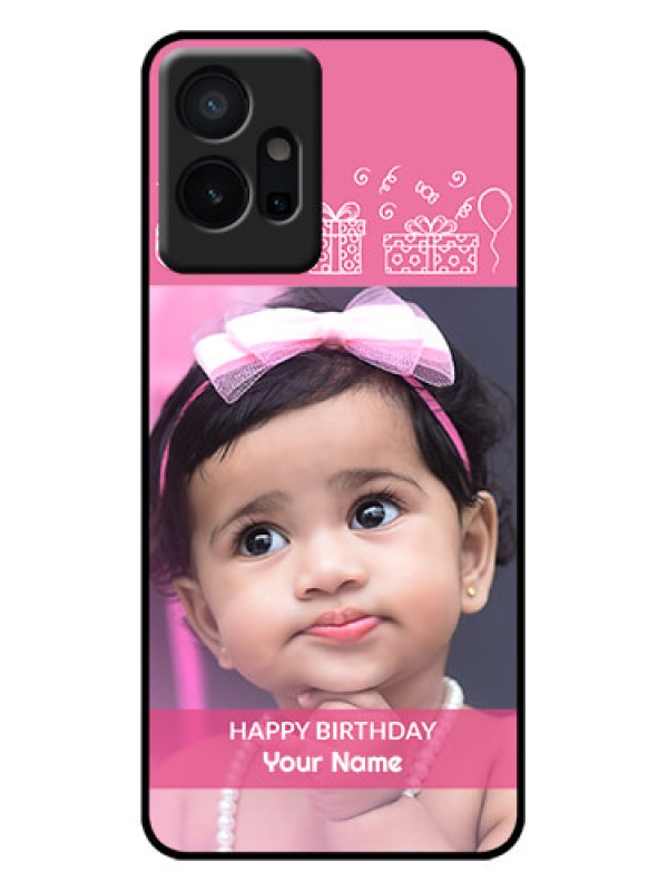 Custom Vivo T1 5G Custom Metal Phone Case - With Birthday Line Art Design