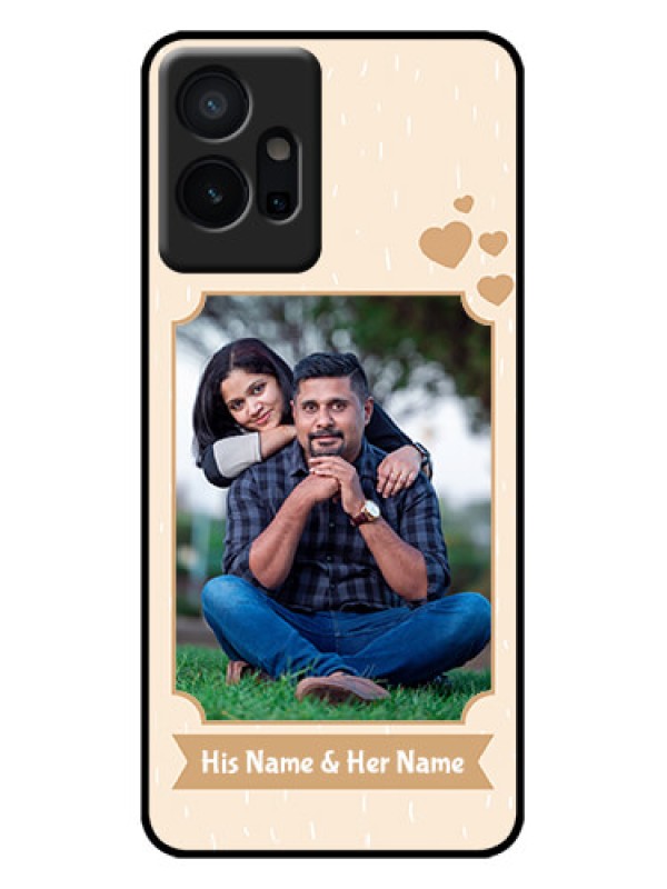 Custom Vivo T1 5G Custom Metal Phone Case - With Confetti Love Design