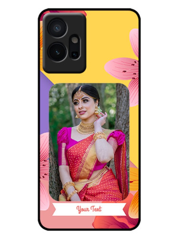 Custom Vivo T1 5G Custom Metal Phone Case - 3 Image With Vintage Floral Design