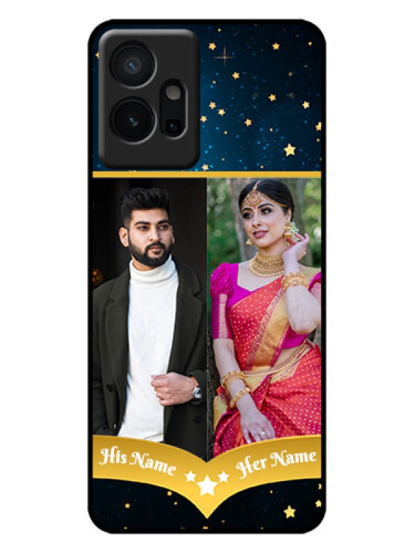 Custom Vivo T1 5G Custom Metal Phone Case - Galaxy Stars Backdrop Design