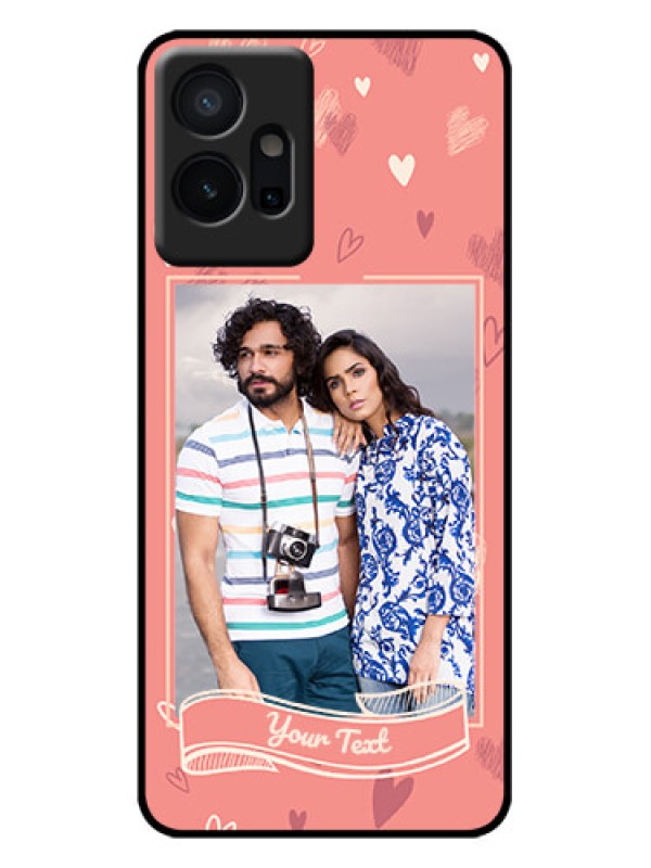 Custom Vivo T1 5G Custom Metal Phone Case - Love Doodle Art Design