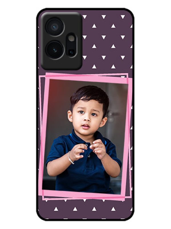 Custom Vivo T1 5G Custom Metal Phone Case - Triangle Pattern Dotted Design