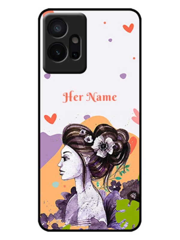 Custom Vivo T1 5G Custom Metal Phone Case - Woman And Nature Design