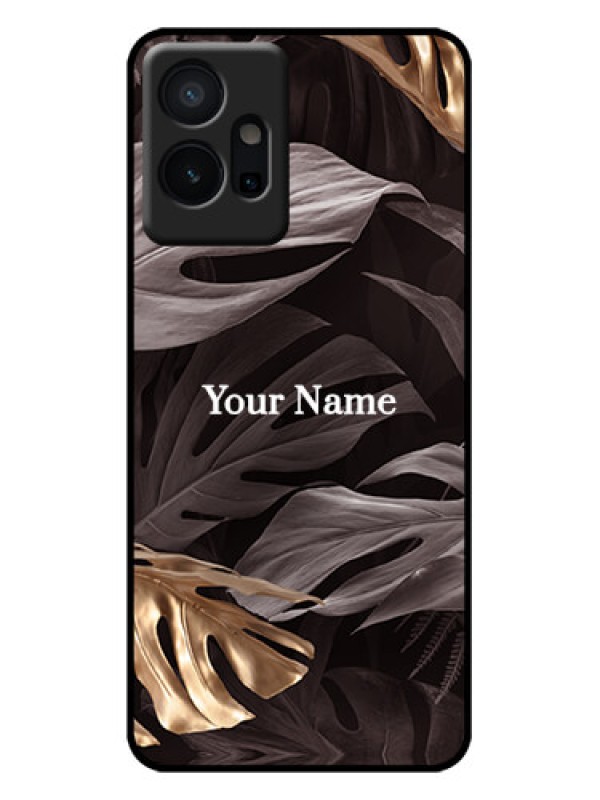 Custom Vivo T1 5G Custom Metal Phone Case - Wild Leaves Digital Paint Design