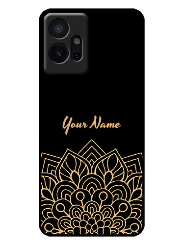 Custom Vivo T1 5G Custom Metal Phone Case - Golden Mandala Design