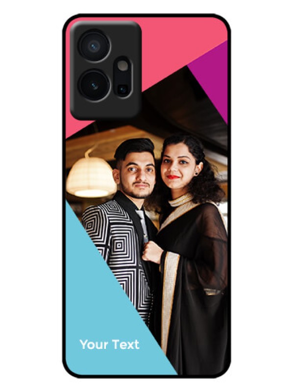 Custom Vivo T1 5G Custom Metal Phone Case - Stacked Triple Colour Design