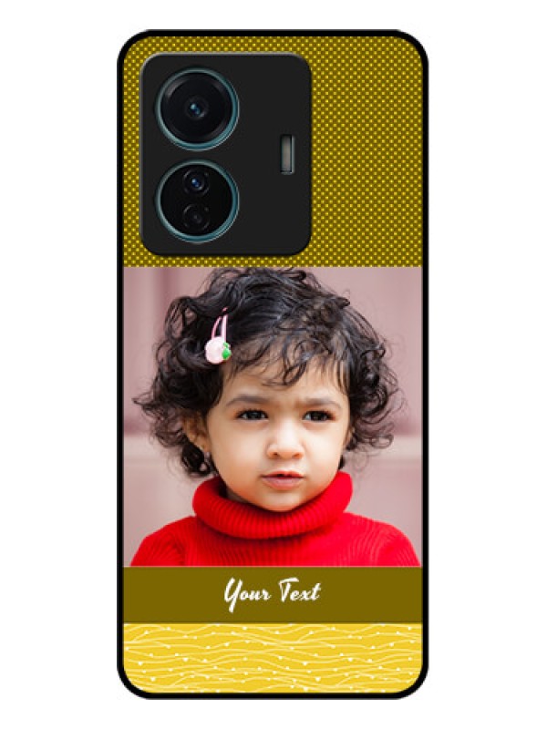 Custom Vivo T1 Pro 5G Custom Metal Phone Case - Simple Green Color Design