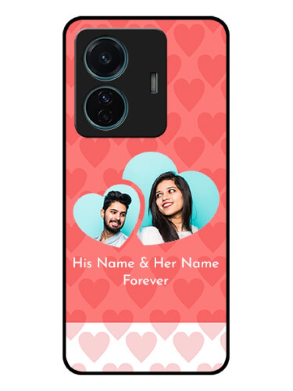 Custom Vivo T1 Pro 5G Custom Metal Phone Case - Couple Pic Upload Design