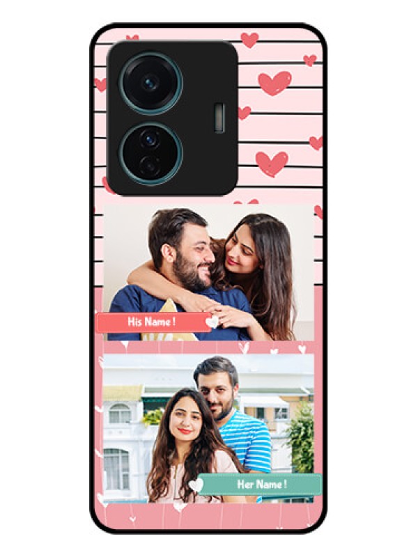 Custom Vivo T1 Pro 5G Custom Metal Phone Case - Photo With Heart Design