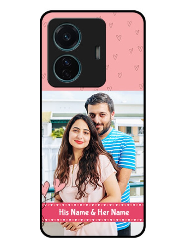 Custom Vivo T1 Pro 5G Custom Metal Phone Case - Love Design Peach Color