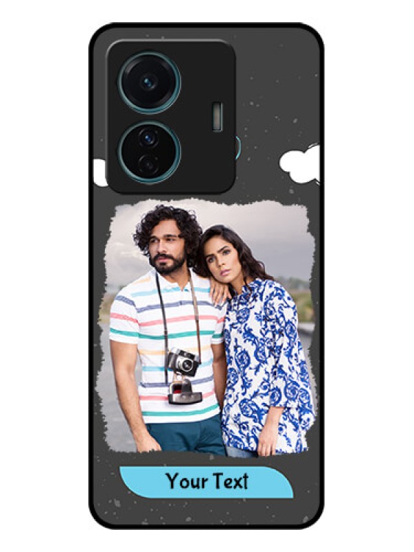 Custom Vivo T1 Pro 5G Custom Metal Phone Case - Splashes With Love Doodles Design