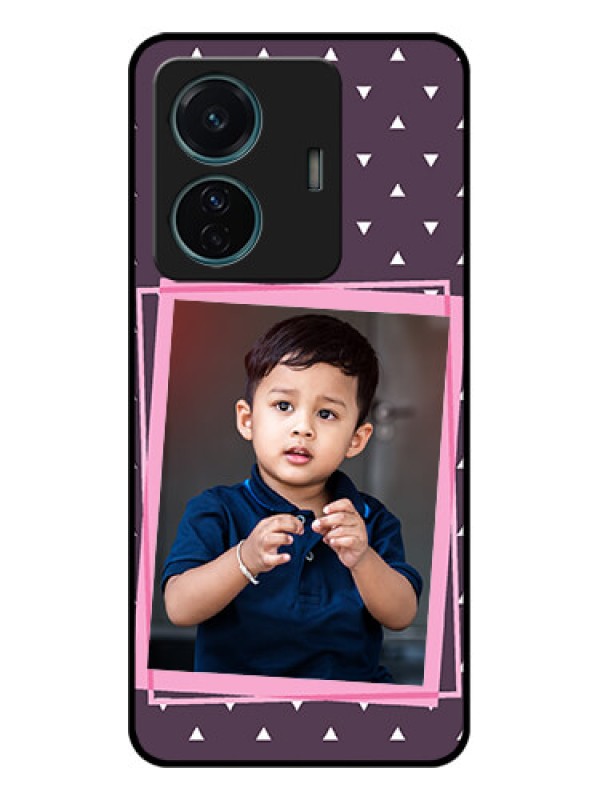 Custom Vivo T1 Pro 5G Custom Metal Phone Case - Triangle Pattern Dotted Design