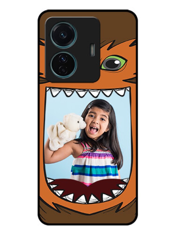 Custom Vivo T1 Pro 5G Custom Metal Phone Case - Owl Monster Back Case Design