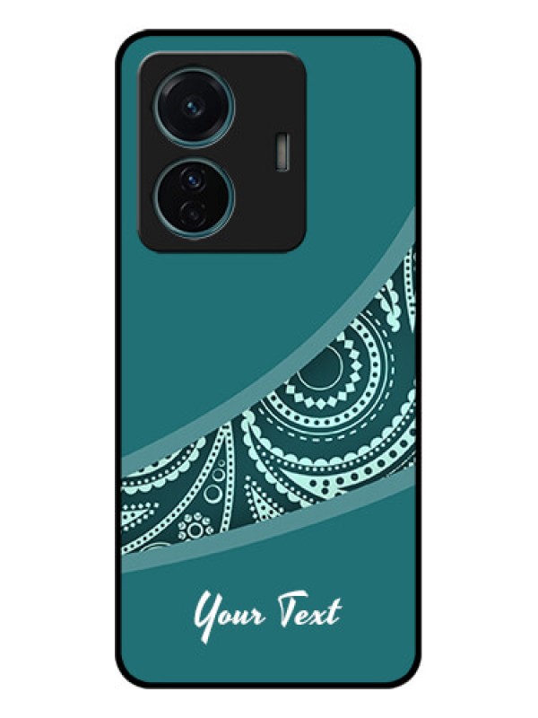 Custom Vivo T1 Pro 5G Custom Metal Phone Case - Semi Visible Floral Design