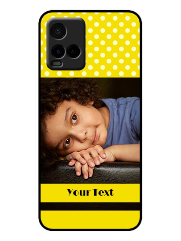 Custom Vivo T1X Custom Metal Phone Case - Bright Yellow Case Design