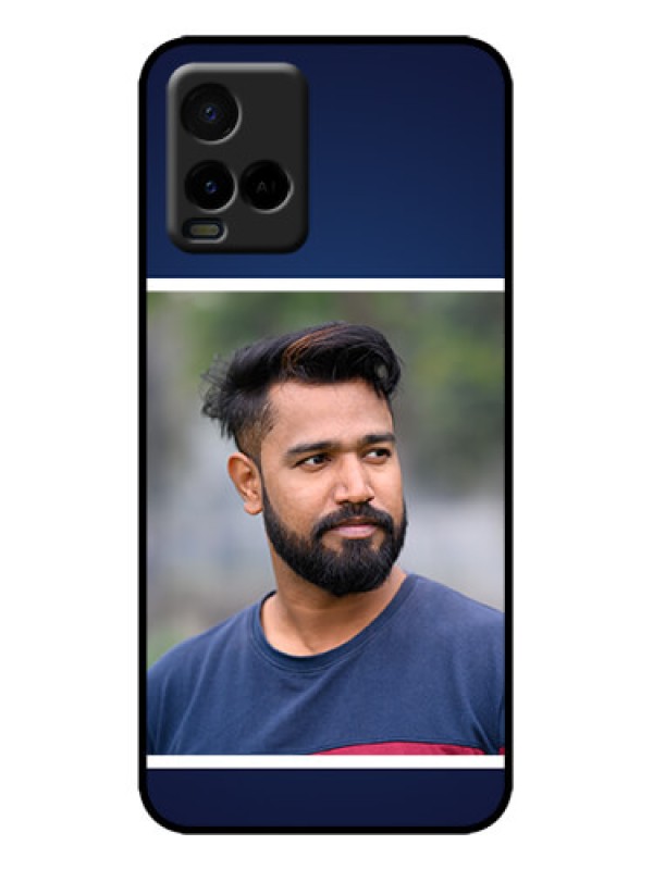 Custom Vivo T1X Custom Metal Phone Case - Simple Royal Blue Design