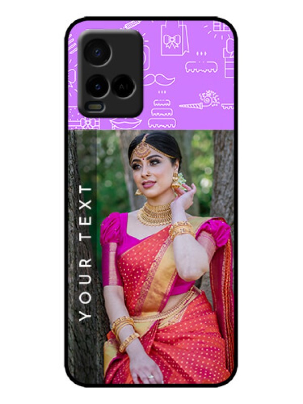 Custom Vivo T1X Custom Metal Phone Case - Birthday Icons Design