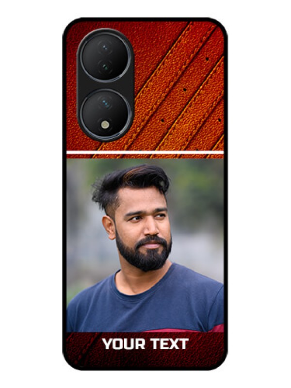 Custom Vivo T2 5G Custom Metal Phone Case - Leather Phone Case Design