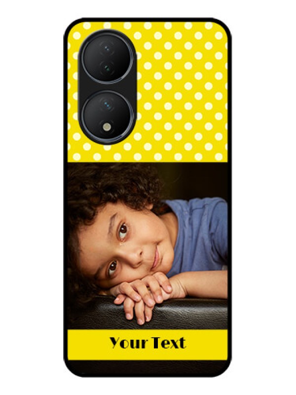 Custom Vivo T2 5G Custom Metal Phone Case - Bright Yellow Case Design