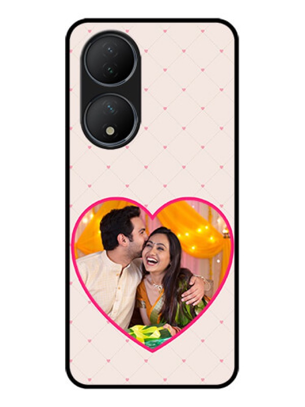 Custom Vivo T2 5G Custom Metal Phone Case - Heart Shape Design