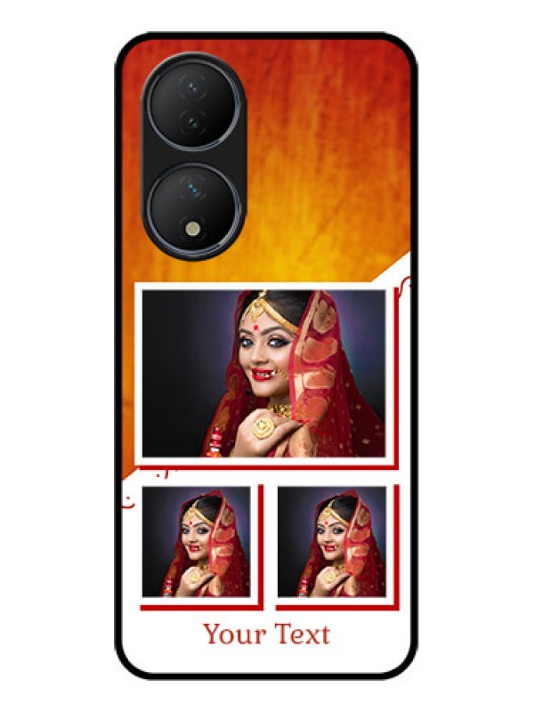 Custom Vivo T2 5G Custom Metal Phone Case - Wedding Memories Design