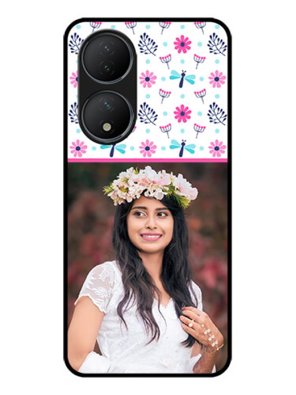 Custom Vivo T2 5G Custom Metal Phone Case - Colorful Flower Design