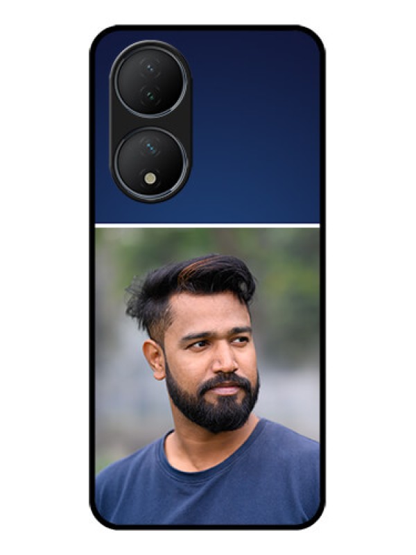 Custom Vivo T2 5G Custom Metal Phone Case - Simple Royal Blue Design