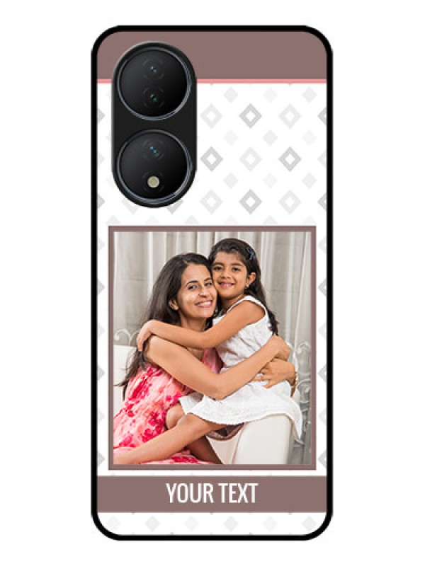 Custom Vivo T2 5G Custom Metal Phone Case - Simple Diamond Design