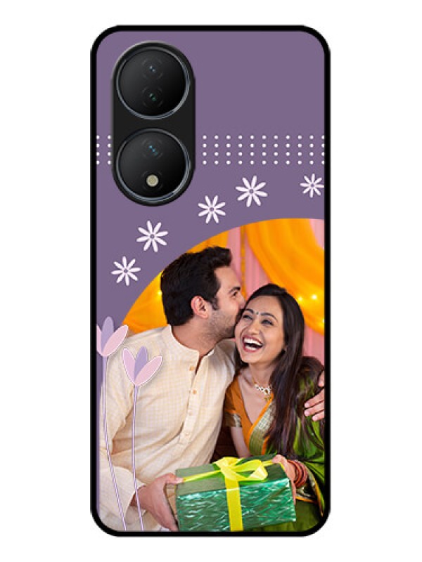 Custom Vivo T2 5G Custom Metal Phone Case - Lavender Flowers Design