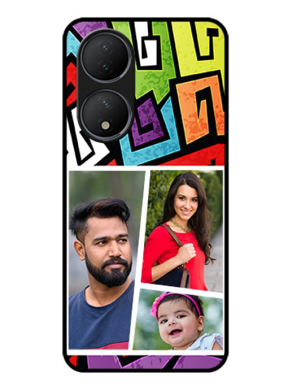 Custom Vivo T2 5G Custom Metal Phone Case - Graffiti Pattern Design